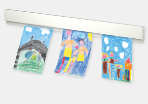 Függesztősín Info Rail fehér 50 cm-es