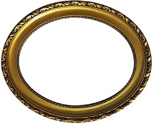 Műanyag ovális képkeret SZO típus