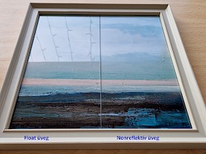 Nonreflektív üveg 2 mm vastag