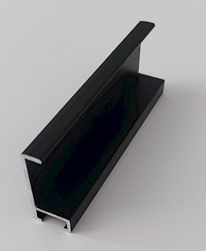 CL 422 matt fekete fém képkeretléc